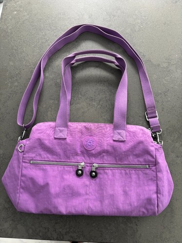 Purple kipling bag - with, hand