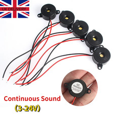 1–5x 11mm High Decibel Piezo Buzzer 87dB 3–24V Continuous Tone Alarm Buzzers UK