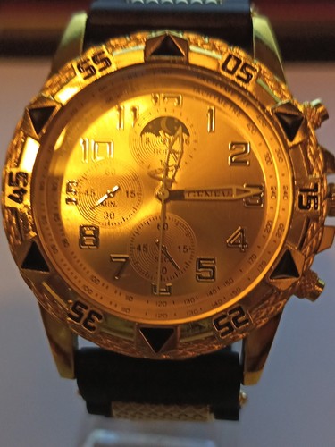 Men watch golden - golden, face