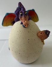 Genesis Creations Limited Purple Mother Dragon with baby hatching