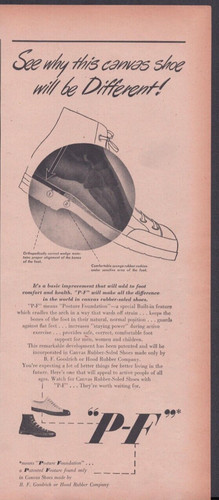 1945 print canvas shoes - ad,