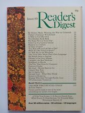 READER’S DIGEST MAGAZINE 1979 January 