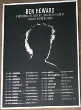 Ben Howard - live band music show promotional tour concert gig poster