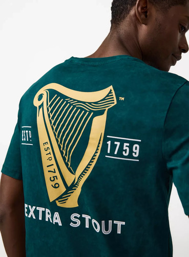 Guinness green graphic shirt - guinness, t-shirt