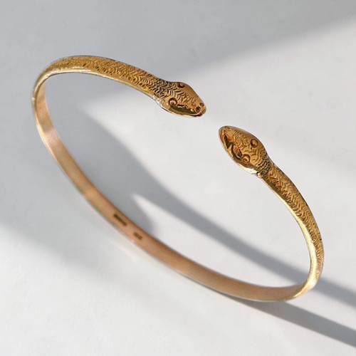 Vintage 9ct gold - gold, snake