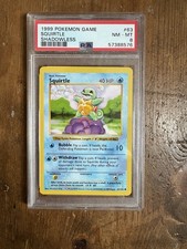 1999 Pokemon TCG Shadowless Base Set Squirtle Card PSA 8