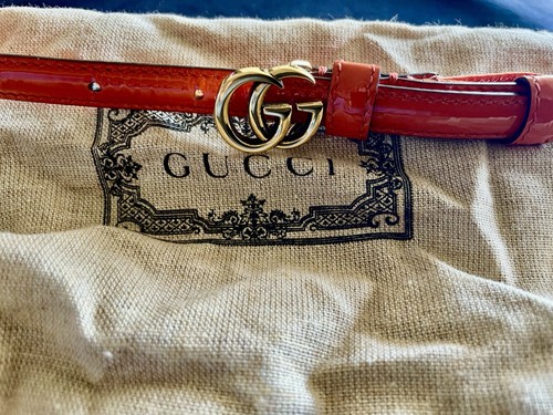 Gucci orange patent leather - gucci,