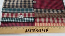 Vintage Red Black Green Plaid
