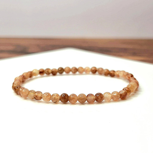 Sunstone crystal bracelet - crystal,