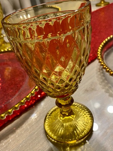 Designer glass goblets - glass, 6