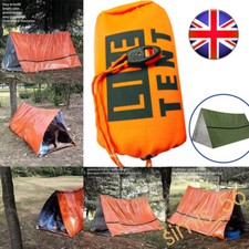 Emergency Shelter Survival Tent Kit Thermal Blanket Waterproof w/Whistle Camping