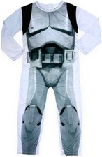 BOYS' DISNEY STAR WARS STORMTROOPER ALL-IN-ONE SLEEPSUIT COSTUME DRESS UP