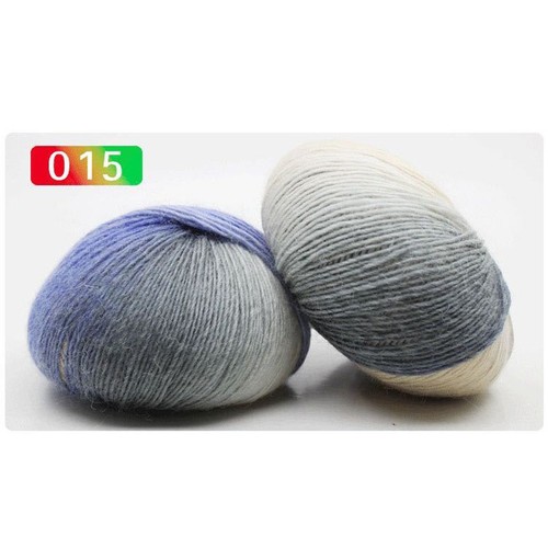 Section dyed rainbow wool yarn - dyed,