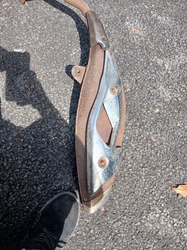Silencer exhaust black chrome - exhaust,