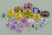 Mixed lot of natural fancy