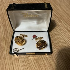 Leyland Vintage British Cufflinks 1970s Collectible, Leyland Pin & Mercedes Pin
