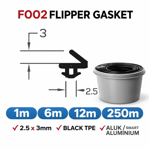 F002 flipper gasket - f002, 3mm
