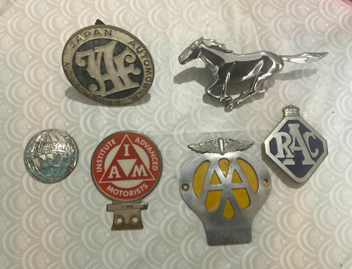 Vintage motor club badge - vintage,