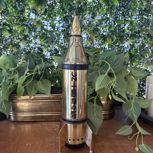 Vtg rare brass - rocket, liquour