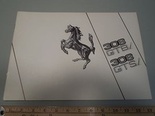 LARGE FERRARI 308 GTBi 308GTSi VINTAGE ADVERTISING BROCHURE NOS N.197/80