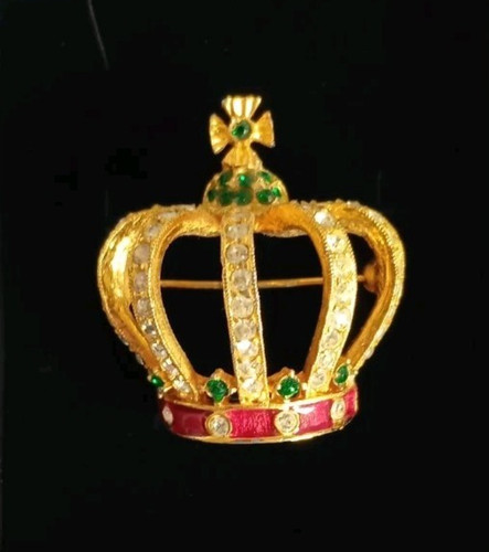 Vintage sardi crown brooch - vintage,