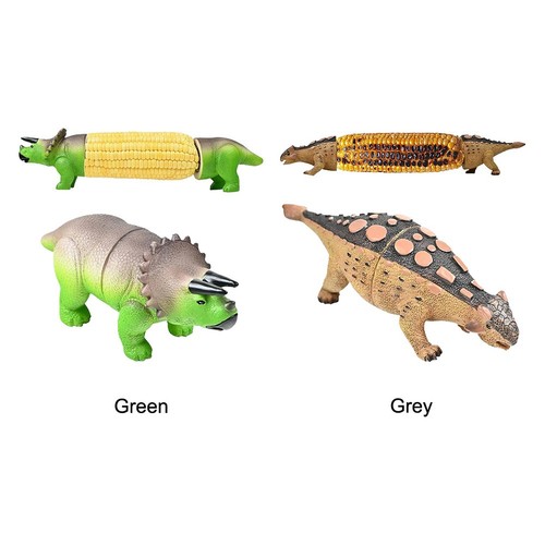 Dinosaur corn holder - corn, on