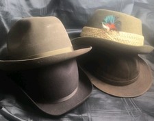 4 x DUNN & CO BRELLA DENHAM SUEDE MENS VINTAGE HATS JOBLOT