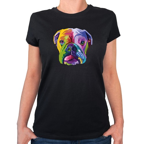 Ladies shirt english bulldog - ladies, t-shirt