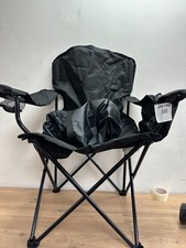 Amazon Basics Camping Chair Padded, Black