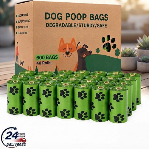 600 dog poop bags rolls - 600,
