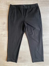 M&S The Mia Black Slim Stretchy Trousers Size 14 Short New without Tags