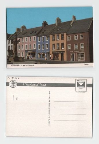 Postcard jedburgh market - postcard,