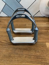 Sprung Horse Riding Stirrup Irons with Rubber Treads 120mm  4  3/4”