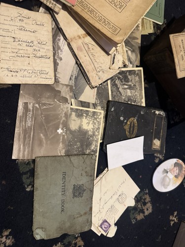 Antique documents job lot - antique,