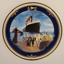  Bradford Exchange Titanic Plate On The Promenade ~ Queen Of The Ocean 1999