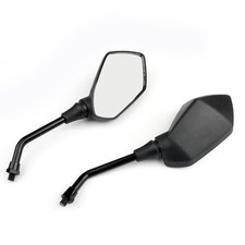 Motorcycle 10mm Black Rear View Side Mirrors For Honda Suzuki Kawasaki ,T9