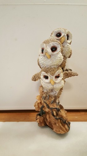 Baby owls figurines w3 - owls, w3"