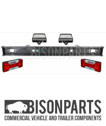 Rear bumper run bar - rear, lamps