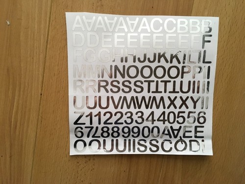 Vinyl letters 100 - letters, 100+