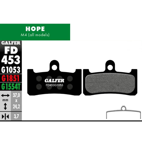 Galfer hope brake pads - hope,
