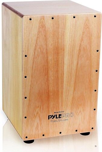 Pyle full size cajon drum - size,