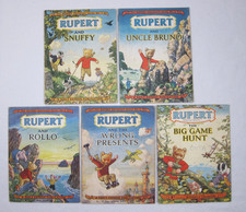 5 x Rupert Adventure Series Nos. 1-5. Paperbacks c.1948/50