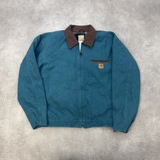 Carhartt Detroit Jacket Mens Small Vintage Bomber, Blue