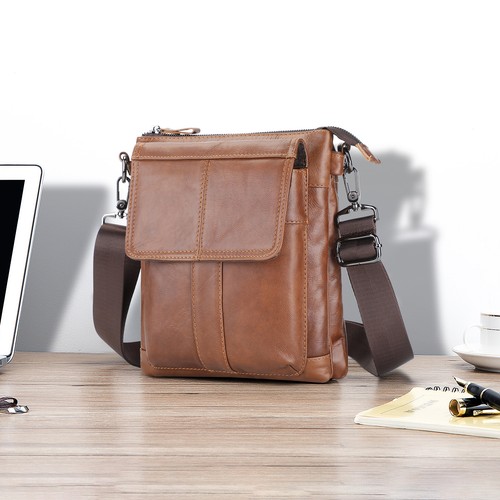 Men genuine leather shoulder - leather,