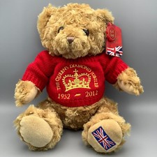 Queen Elizabeth Diamond Jubilee Teddy Bear with tags soft 35cms
