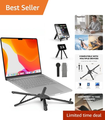 Portable black aluminum - portable, laptop