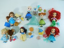 7 Disney Animator Mini Doll Sets BELLA/ARIEL/ANNA + ELSA/SNOW WHITE/CINDERELLA