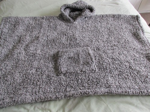 Grey teddy fleece snuggle - teddy,