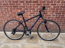 Carrera CrossFire 2 Hybrid Bike With Road Tyres 18" Frame Blue