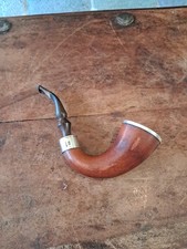 Vintage Calabash Smoking Pipe, With Silver Hallmarks 